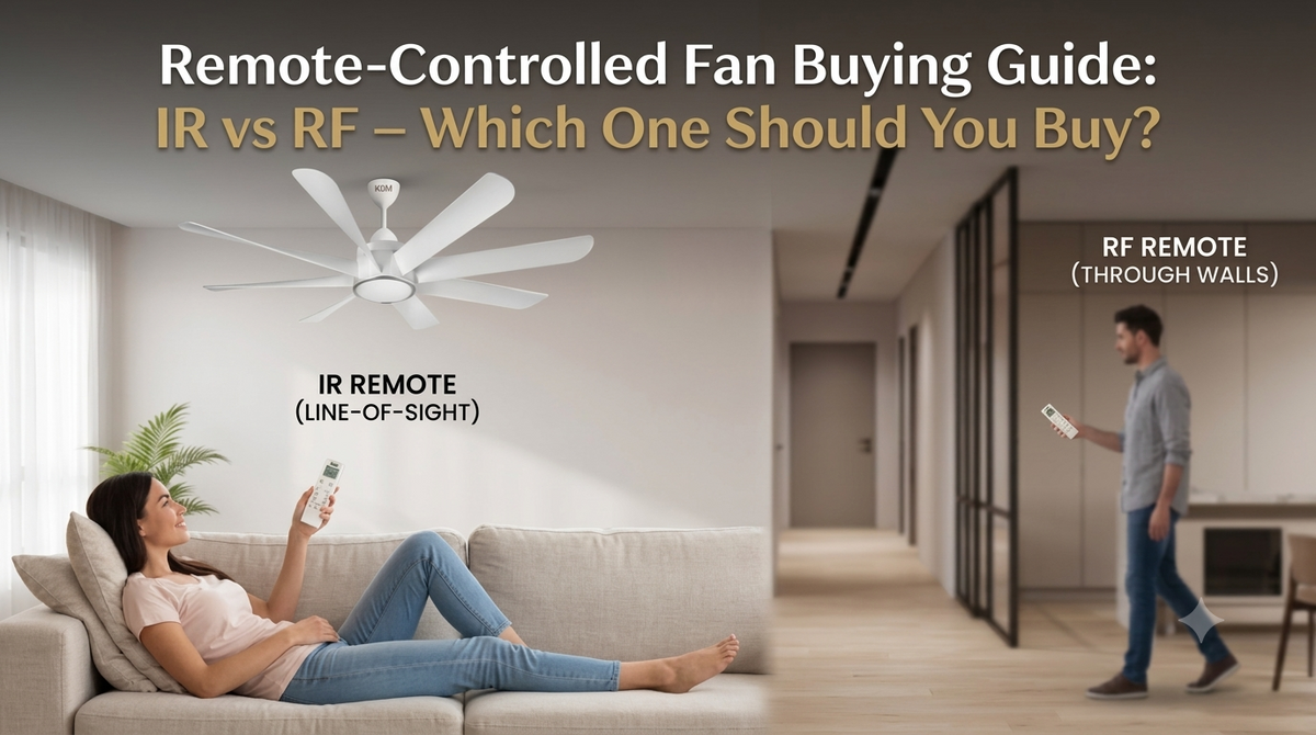 Remote-Controlled Fan Buying Guide: IR vs RF – Which One Should You Buy?