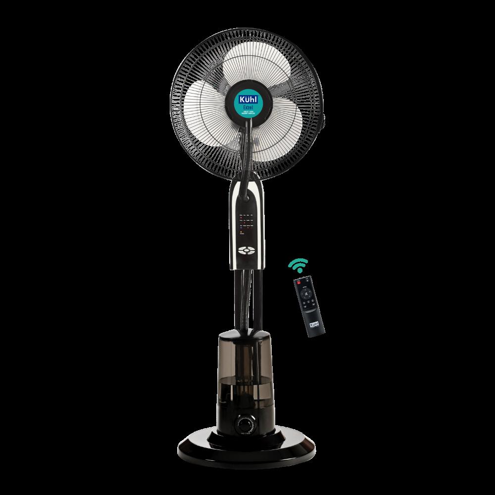Cooler fans with mist
