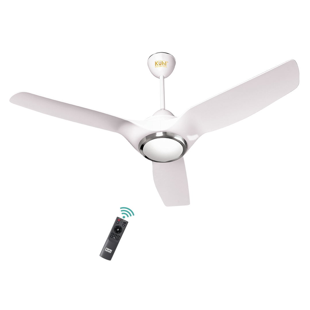 Kühl Meridian M1 65% Power Saving BLDC Ceiling Fan With Remote | BEE 5 Star Rated & ISI Marked | High Air Flow | 5 Year Warranty on Motor | Downlight | Reverse Mode