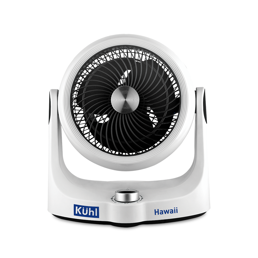Kühl Hawaii (Desktop Swing Fan) | 3 speed control knob | Compact and lightweight | Tilt and Swing Function & Low Noise