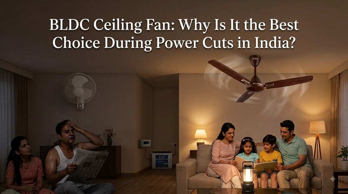 BLDC Ceiling Fan: Why Is It the Best Choice During Power Cuts in India?
