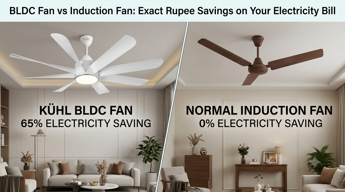 BLDC Fan vs Induction Fan: Exact Rupee Savings on Your Electricity Bill