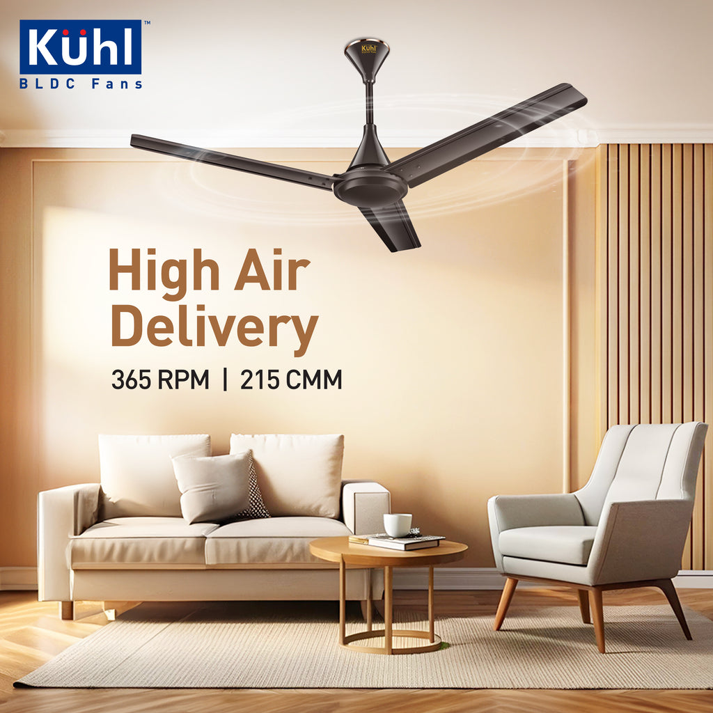 KUHL Fest B1 | Power Saving BLDC Ceiling Fan | 28W | Saves Upto 65% El