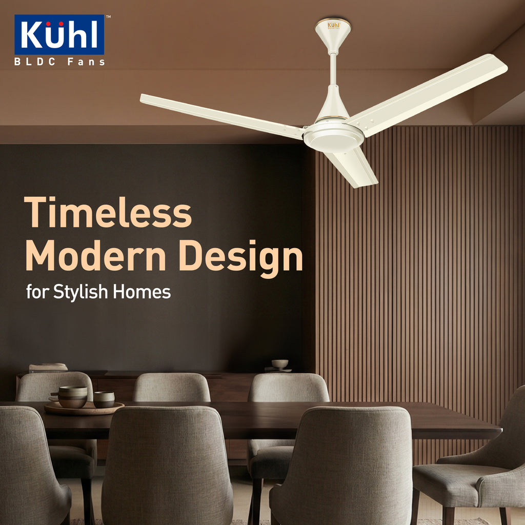 KUHL Fest B1 | Power Saving BLDC Ceiling Fan | 28W | Saves Upto 65% El