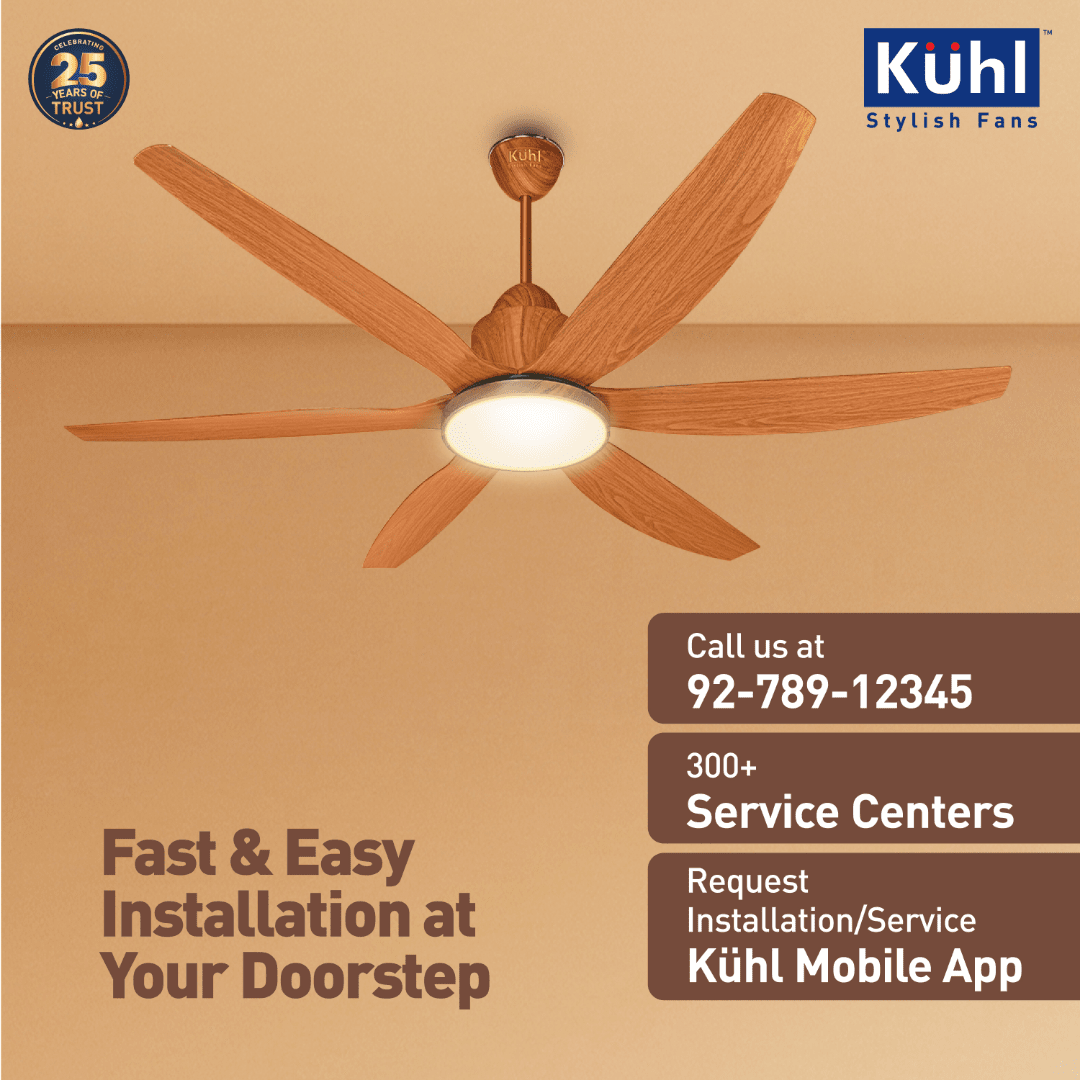 Kühl Galaxis Star G6 BLDC 1400mm Ceiling Fan | Next-Gen BLDC Motor | Saves Up to 65% Electricity | Operates on Smart Phone, Remote, IoT/ Wi-Fi and Alexa/ Voice Control | 32W | 3-Colour Down Light | BEE 5-Star &amp; ISI Certified