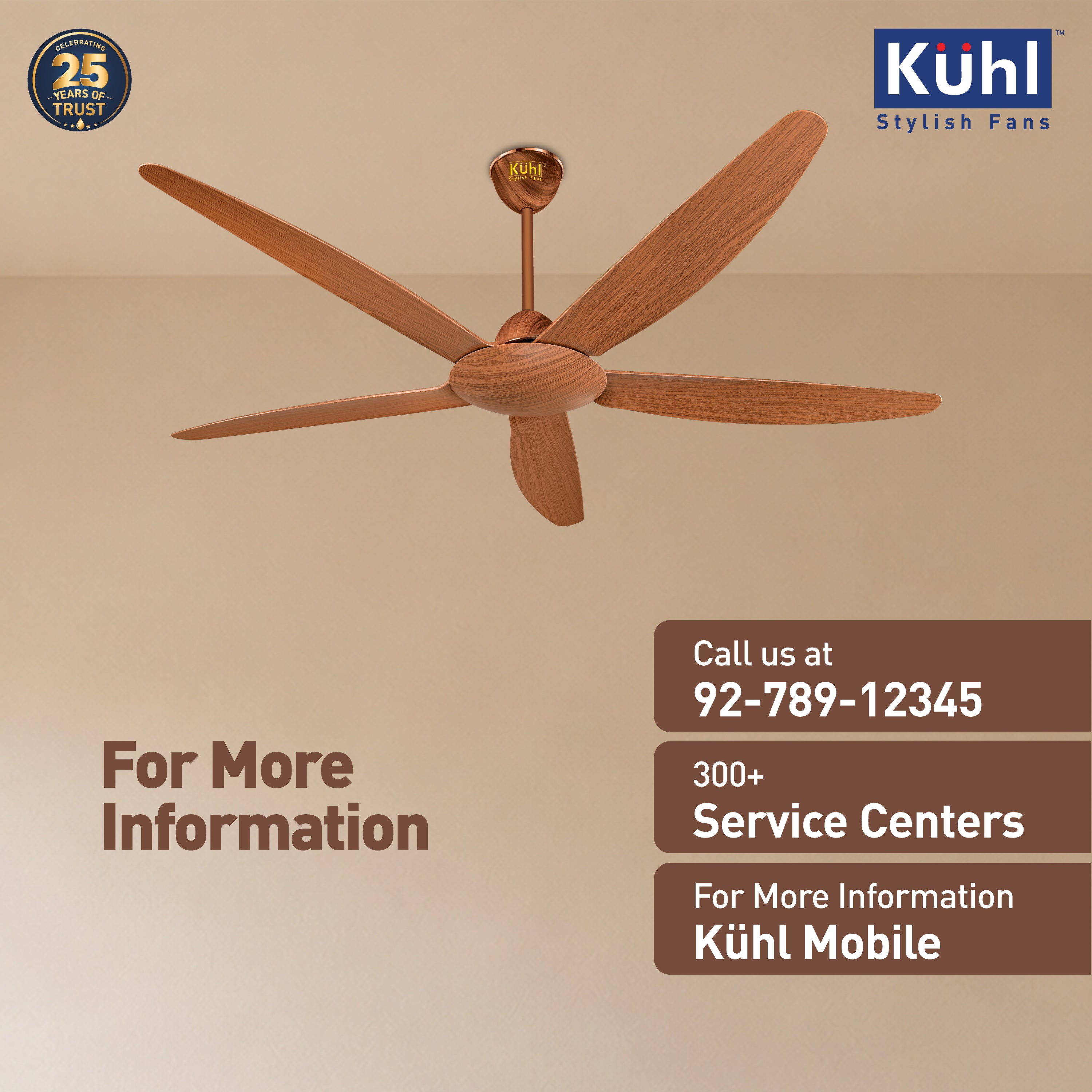 Kühl Meridian M55 BLDC 1400mm Ceiling Fan | Next-Gen BLDC Motor | Saves Up to 65% Electricity | Operates on Smart Phone, Remote, IoT/ Wi-Fi and Alexa/ Voice Control | 32W | BEE 5-Star &amp; ISI Certified | High Airflow